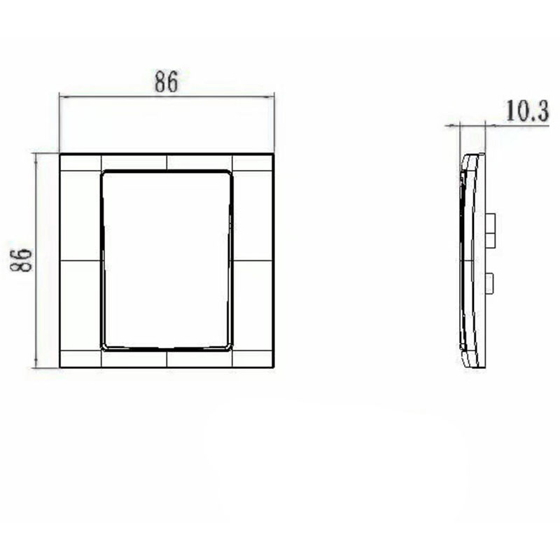 Plastik 1'li Uydu Prizi HK6169S